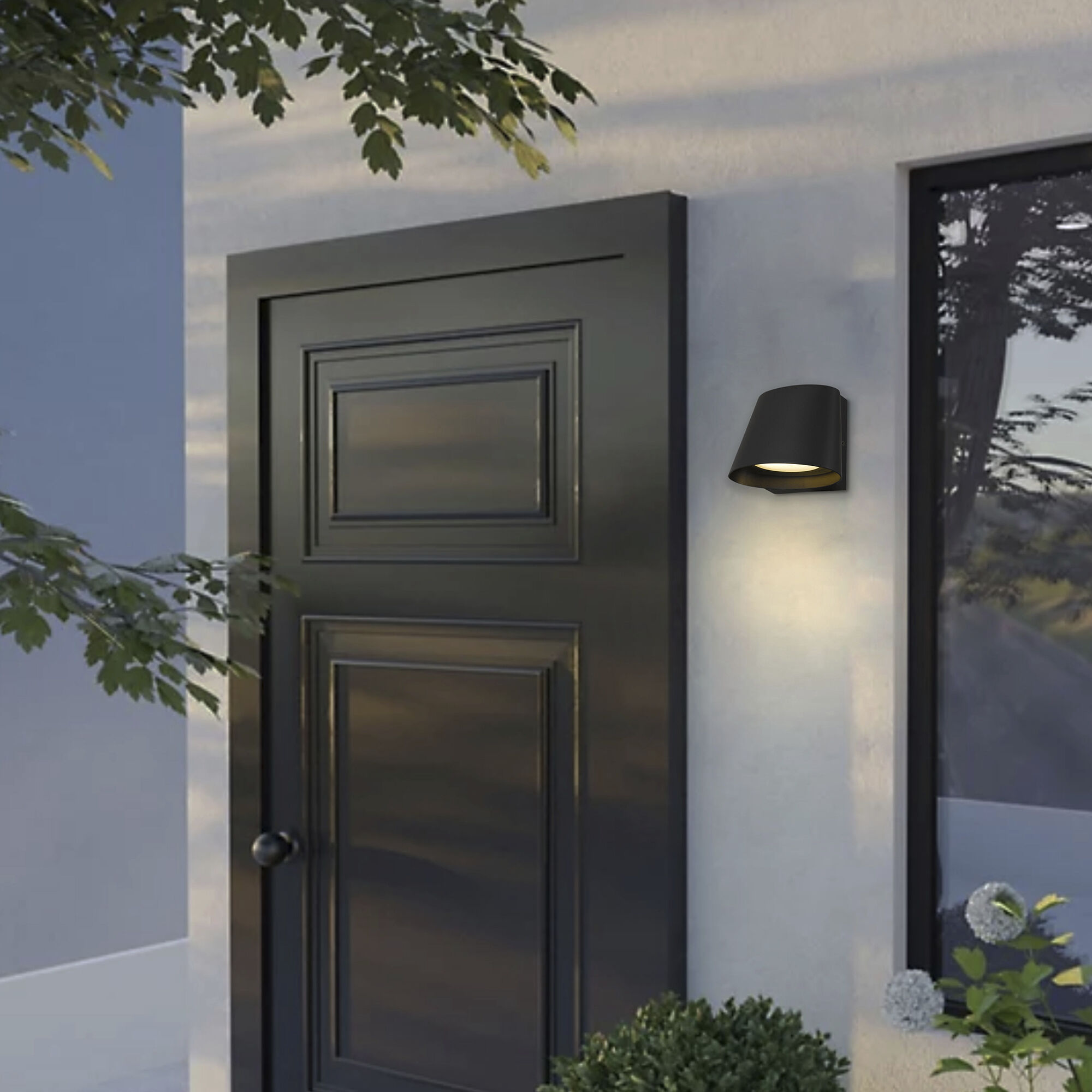 Grace LED 5 inch Sand Black Outdoor Wall Sconce